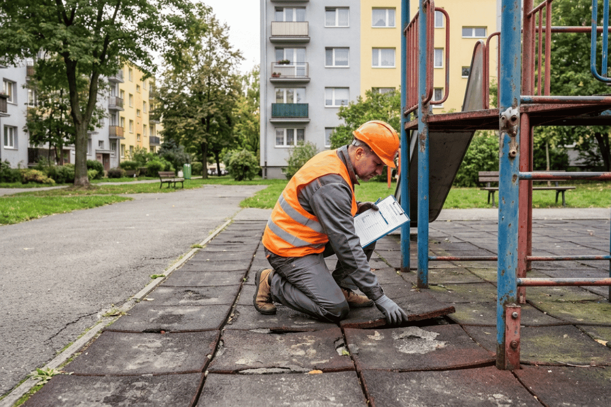 Kiedy plac zabaw wymaga remontu? Objawy zużycia nawierzchni i urządzeń