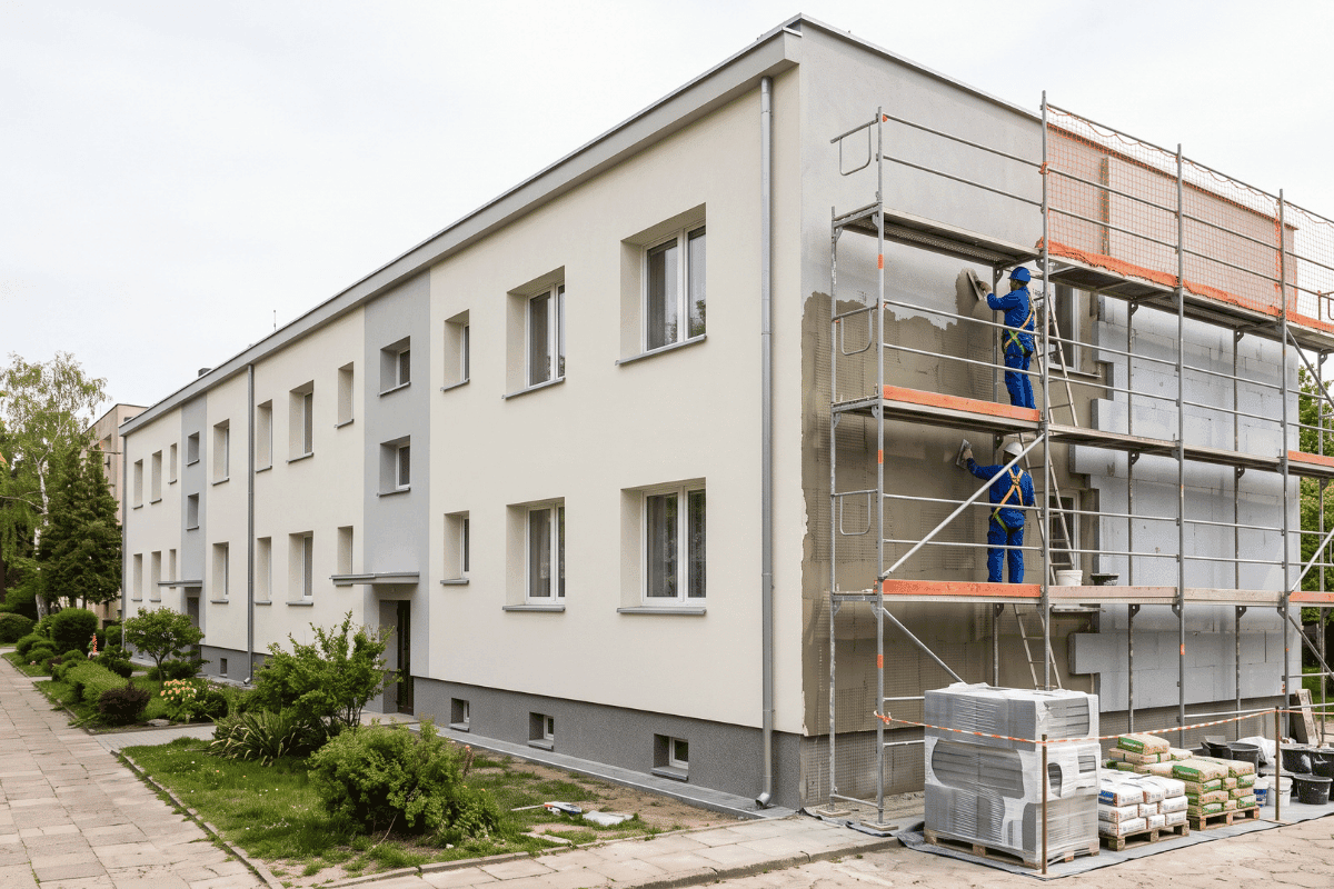 Ocieplenie i remont elewacji w województwie łódzkim – efekty realizacji